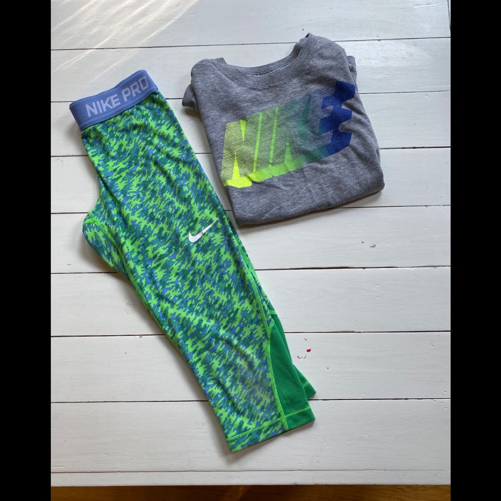 Girls Nike Pro athletic Outfit